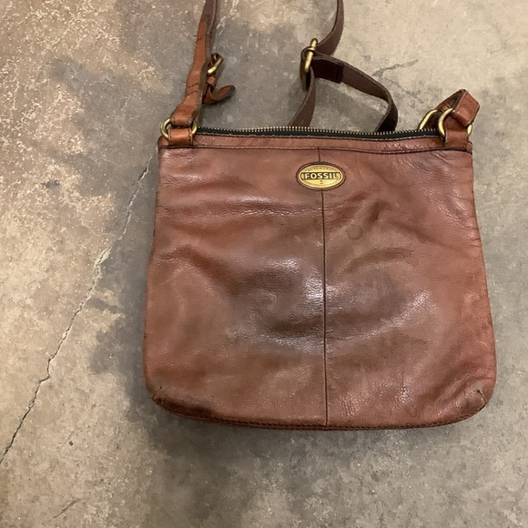 Fossil leather crossbody bag - Picture 3 of 4